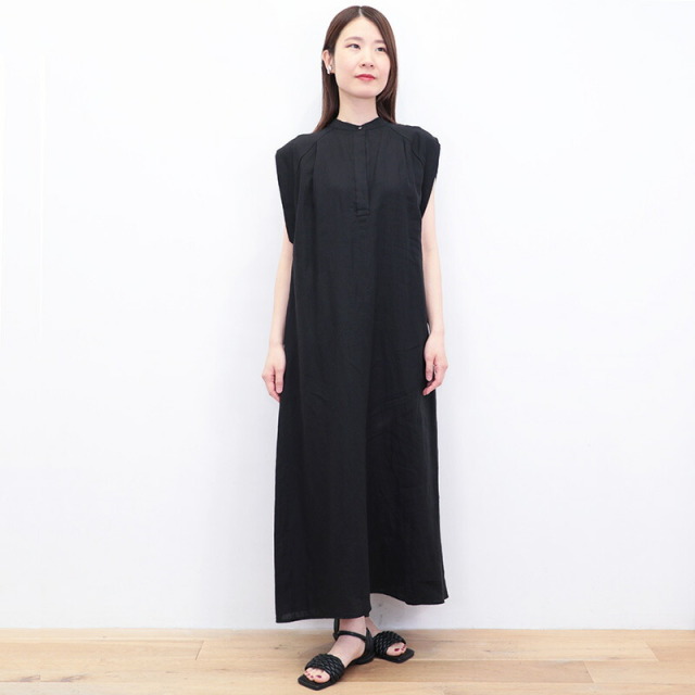 美品 TICCA ティッカ フレンチスリーブ ロングワンピース 茶系