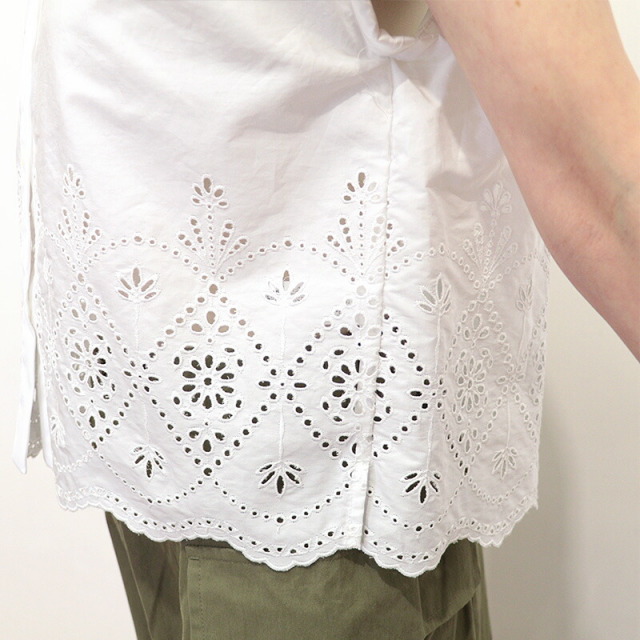 TICCA ティッカ TBFS-121 レースフレンチスリーブシャツ ブラウス