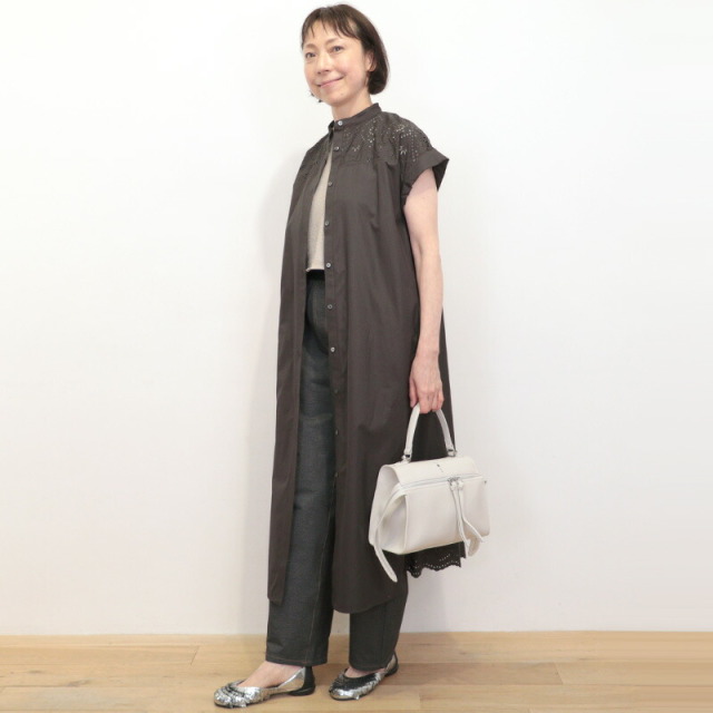 TICCA ティッカ TBFS-123 レースフレンチスリーブワンピース シャツ
