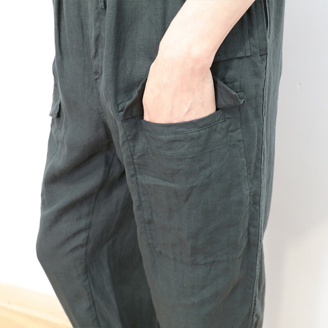 TICCA ティッカ TBFS-406 リネンカーゴパンツ ワイドパンツ イージー