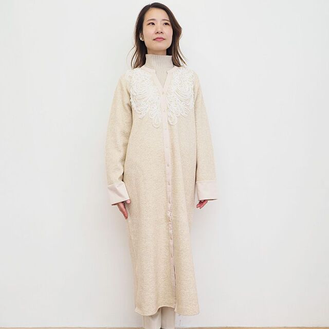 TORRAZZO DONNA トラッツォドンナ 6237-391 チュール刺繍ニット  