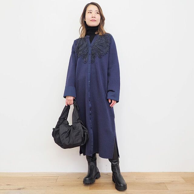 TORRAZZO DONNA トラッツォドンナ 6237-391 チュール刺繍ニット 
