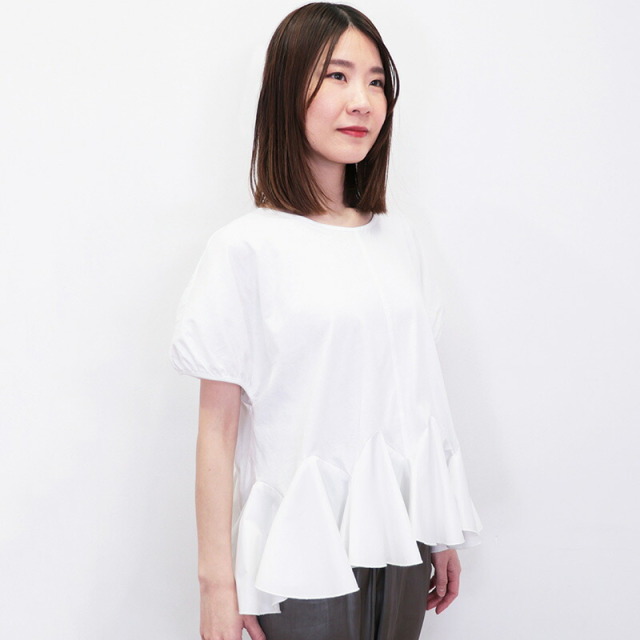 TORRAZZO DONNA トラッゾドンナ 6250-576 異素材コンビフリルT