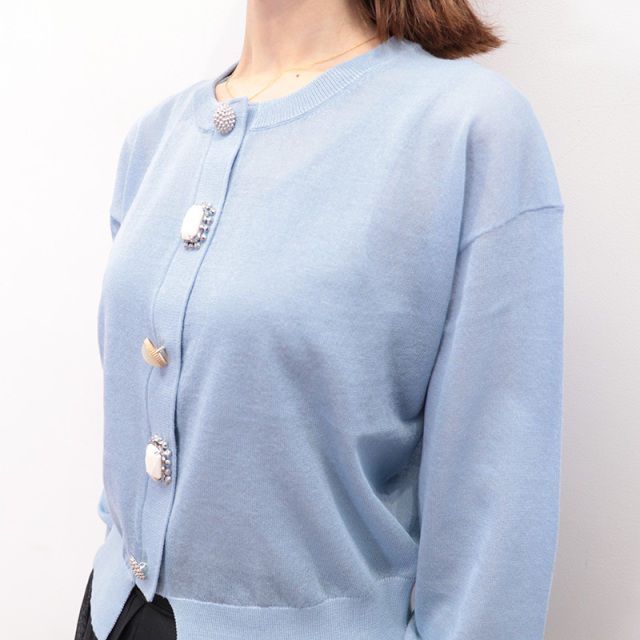 TORRAZZO DONNA トラッゾドンナ 6251-680 ビジューカーディガン