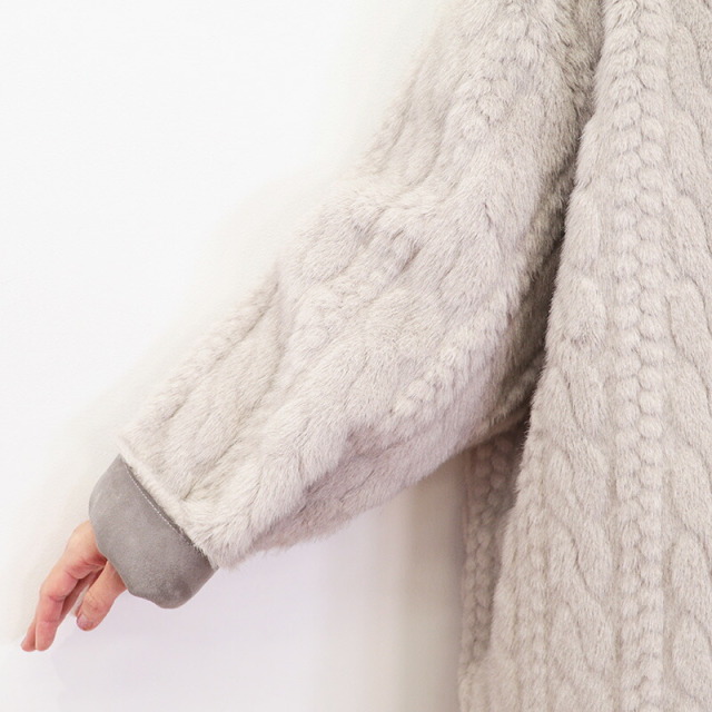 TORRAZZO DONNA フェイクファー×フェイクムートンコート TORRAZZO DONNA トラッゾドンナ 6253-303 リバーシブルファー
