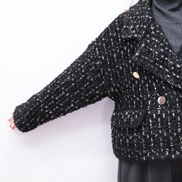 TORRAZZO DONNA トラッゾドンナ 6260-392 ツイードダブルジャケット