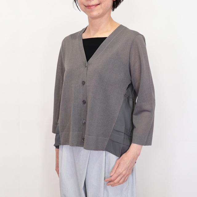TORRAZZO DONNA トラッゾドンナ 6267-385 バックフレア 異素材コンビ