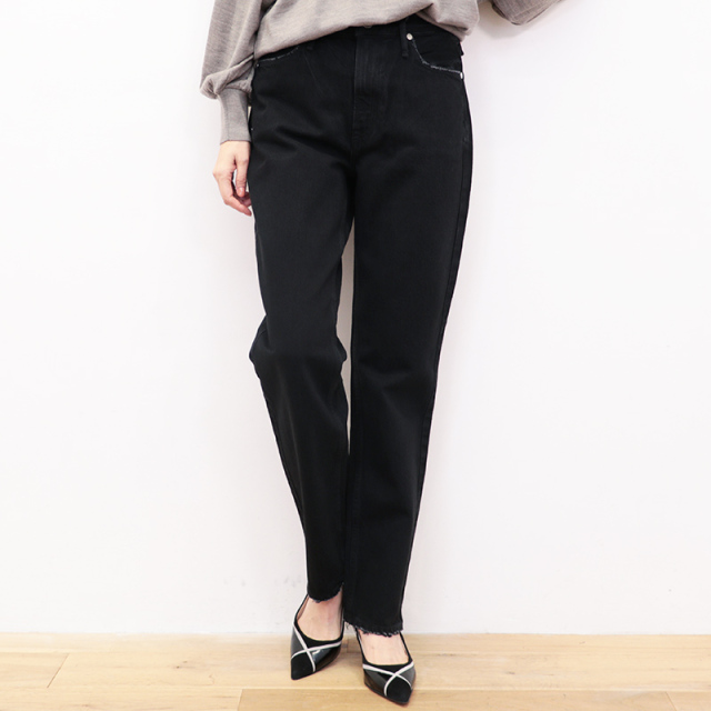 〓美品〓人気の黒デニム！アッパーハイツ ストレートデニム サイズ24 upper hights/アッパーハイツ】THE COUSIN ハイライズストレート