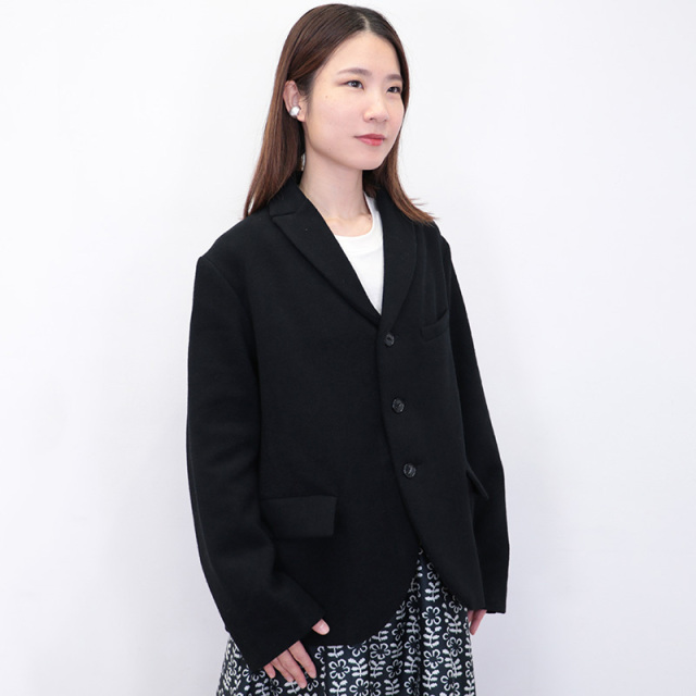 ワイズフォーメン 3Bウールジャケット テーラードジャケット ニット ブラック ワイズフォーメン Y's for men Decorative Cloth 3B Jacket （Black