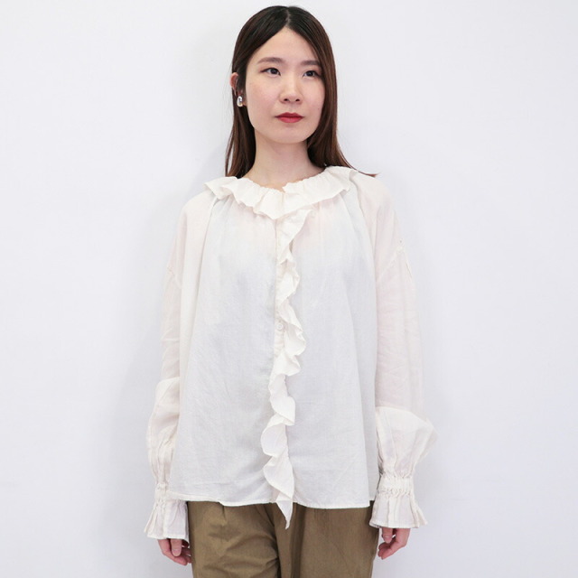 Veritecoeur ヴェリテクール VC-2725 フリルブラウス シャツ 長袖  