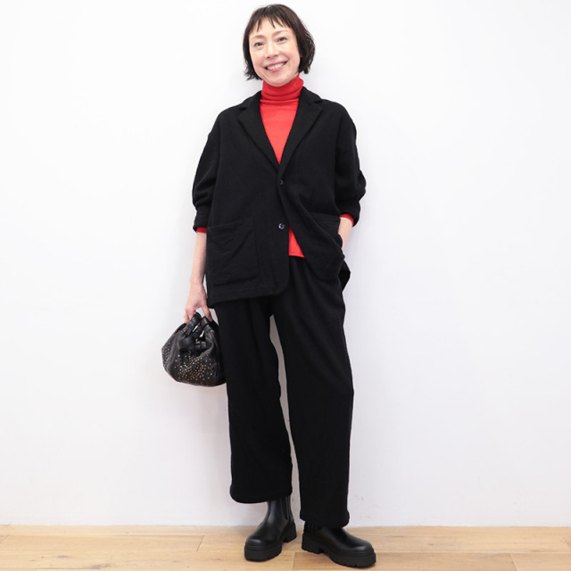 Veritecoeur ヴェリテクール VC-2798 ウールタックパンツ ワイドパンツ