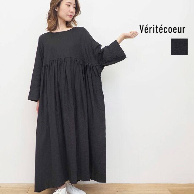 Veritecoeur ヴェリテクール ST-168L タック切り替えリネンシャツ  