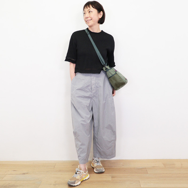 Veritecoeur ヴェリテクール ST-202 コットンシルクワイドパンツ