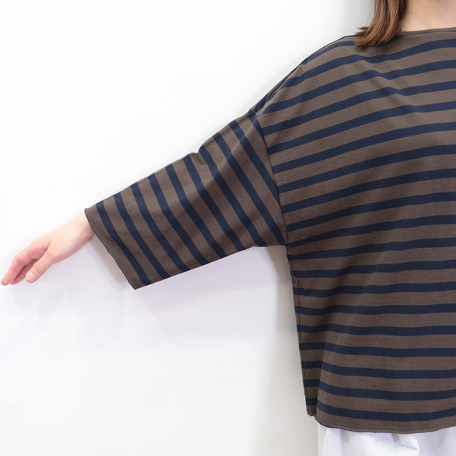 ヴェリテクール　ボーダーカットソー　Tシャツ Veritecoeur ヴェリテクール VCC-496 ロングスリーブボーダー