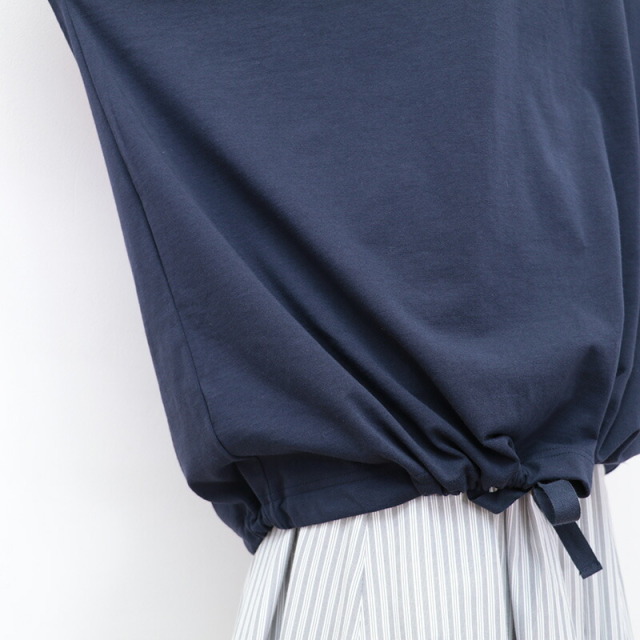 ヴェリテクール　シャーリングs/s VCC507 ネイビー Veritecoeur ヴェリテクール｜シャーリング S/S PULL OVER NAVY