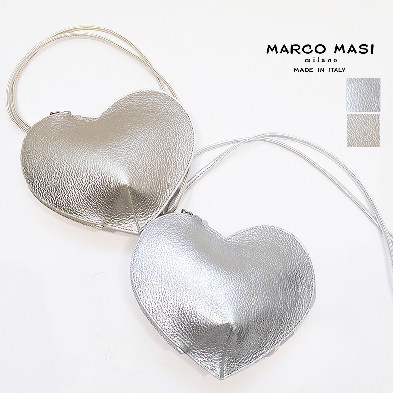 【apt別注】MARCO MASI マルコマージ 3765 DOL/LAM  ハート型ミニバッグ ポシェット パーティーバッグ 本革 肩掛け | 秋冬 バッグ 25AW