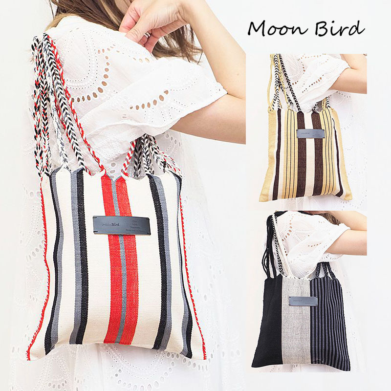 【60％OFF】Moon Bird ムーンバード ハンモックバッグ S MBHL010120221 トートバッグ ストライプ | 22SS バッグ 春夏