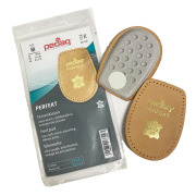 【ネコポス可】 PEDAQ ペダック パーフェクト インソール レザーインソール 踵用インソール ≪靴ケア用品 カカト専用パッド 衝撃吸収 ビジネス カジュアル 本革≫