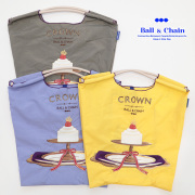 【30％OFF】Ball＆Chain ボール＆チェーン 301043 CAKE CROWN ＜Mサイズ＞ ケーキ スイーツ ショートケーキ クラウントートバッグ エコバッグ ショッピングバッグ ハンドバッグ 刺繍 ギフト ボールチェーン BLUE LABEL ボールアンドチェーン