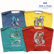 【30％OFF】Ball＆Chain ボール＆チェーン 34810 HARRY POTTER ＜Lサイズ＞ ハリー・ポッター GRYFFINDOR SLYTHERIN RAVENCLAW HUFFLEPUFF ハリーポッター トートバッグ  エコバッグ ショッピングバッグ ハンドバッグ 刺繍 ボールアンドチェーン