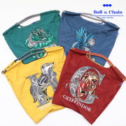 【30％OFF】Ball＆Chain ボール＆チェーン 34800 HARRY POTTER ＜Mサイズ＞ ハリー・ポッター GRYFFINDOR SLYTHERIN RAVENCLAW HUFFLEPUFF ハリーポッター トートバッグ  エコバッグ ショッピングバッグ ハンドバッグ 刺繍 ボールアンドチェーン
