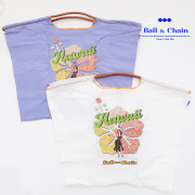 Ball＆Chain ボール＆チェーン  301156  HAWAII-2 ＜Lサイズ＞ ハワイ ハイビスカス トートバッグ エコバッグ ショッピングバッグ ハンドバッグ 刺繍 ギフト ボールチェーン BLUE LABEL ボールアンドチェーン