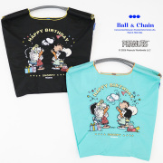 Ball＆Chain ボール＆チェーン  326029 HB SNOOPY  ＜Mサイズ＞ ハッピーバースデースヌーピー 誕生日 PEANUTS  ピーナッツ トートバッグ エコバッグ ショッピングバッグ ハンドバッグ 刺繍 ギフト ボールチェーン BLUE LABEL ボールアンドチェーン