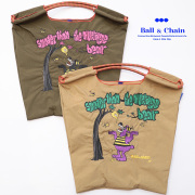 【30％OFF】Ball＆Chain ボール＆チェーン 314007 A.HONEY BEAR＜Mサイズ＞ くま ハニーベア Ryu Ambe リュウアンベ トートバッグ エコバッグ ショッピングバッグ ハンドバッグ 刺繍 ギフト ボールチェーン BLUE LABEL ボールアンドチェーン