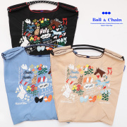 Ball＆Chain ボール＆チェーン 323003 S.HOPE ＜Mサイズ＞ 動物 アニマル フラワー 花 アップル Shogo Sekine セキネショウゴ トートバッグ エコバッグ ショッピングバッグ ハンドバッグ 刺繍 ギフト ボールチェーン BLUE LABEL ボールアンドチェーン