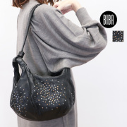 BIBA ビバ  52-SAY2L 2WAYハンドル スタッズバッグ ハンドバッグ 肩掛け レザー 本革 ハンドメイド  | 25AW バッグ