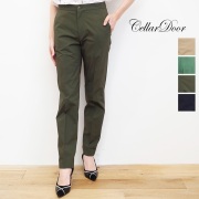 【90%OFF】CELLAR DOOR セラードアー GIUSY RA210310 RC564 コットンスリムパンツ クロップドパンツ カラーパンツ スラックス | 23SS ボトムス 春夏