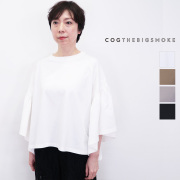 COG THE BIG SMOKE コグザビッグスモーク 12101-172-1209-1 LAURA GATHERED SLV TOP フリルTシャツ カットソー フリル袖 | トップス 25SS 春夏