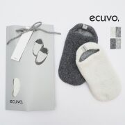 ecuvo, エクボ  226-21/226-22 ニットルームスリッポン ルームソックス ウール レディース リバーシブル 2WAY サスティナブル　| 定番 ファッショングッズ 秋冬
