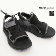 FLOWER MOUNTAIN フラワーマウンテン FM30083 NAZCA ナスカ Cloudy black パディングメッシュサンダル ベルトサンダル スポーツサンダル スポサン スニーカーサンダル | 26SS シューズ 春夏