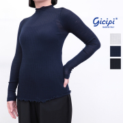 gicipi ジチピ 2522A AGLIO ウールシルクハイネックリブニットプルオーバー インナー ニットソー アーリオ | トップス 25AW 秋冬