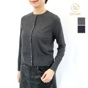 GUCIBODI グチボディ C42007697 配色ボタンクルーネックカーディガン ウール100％  | 26AW トップス 秋冬