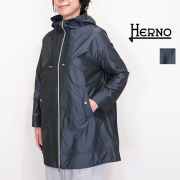 【正規品】HERNO ヘルノ GC000444D シャイニーポリエステルフーデットミドルコート スプリングコート レインコート ウィンドブレーカー 光沢 | 26SS アウター 春夏