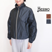 【正規品】HERNO ヘルノ GI000280D ポリエステルフーデットショートコート ブルゾン スプリングコート レインコート ウィンドブレーカー はっ水 | 26SS アウター 春夏