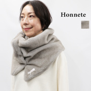 Honnete オネット HO-26AW AC4 エコファーティペット エコミンクファー スヌード マフラー Eco Fur Wrap | 秋冬 ファッショングッズ  26AW