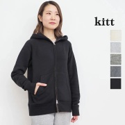 【新色追加】kitt キット 424-c03 ダブルジップパーカー フーディーコットンスウェットパーカー 裏起毛 裏毛 レディース メンズ ユニセックス 男女兼用 |トップス 定番