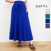 【60％OFF】KOFTA コフタ 552839 ストレッチブロードオーバーダイ バンドフレアワイドパンツ 腹巻付きガウチョパンツ スカートパンツ イージーパンツ | 23SS 春夏 ボトムス
