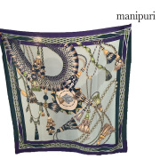 【予約商品・11月上-中旬お届け】manipuri マニプリ ウールシルクストール ヴィヴァーチェタッセル 0163333107 120×120cm チェーン フリンジ   | ファッショングッズ 26AW 秋冬