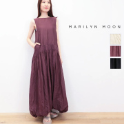 MARILYN MOON マリリンムーン 4252-152 2WAY タックテクニックシアーコットンバルーンワンピース tuck technique sheer cotton 2way balloon dress | 25SS 春夏