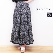 MARIHA マリハ 3212244102 草原の虹のスカート  Spring Berries 小花柄 総柄 ロングスカート フレアスカート | 24SS ボトムス 春夏
