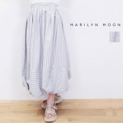 MARILYN MOON マリリンムーン 4252-162 コットンストライプバルーンタックスカート バルーンスカート | 25SS ボトムス 春夏