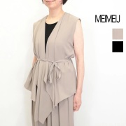 MEIMEI J メイメイジェイ 32616007 ハンカチネックラインジレ ジャージ ベスト | 26SS トップス 春夏