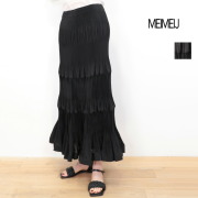 MEIMEI J メイメイジェイ 32624018 アコーディオンプリーツティアードスカート ロングスカート マキシ丈 | 26SS ボトムス 春夏