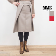 【90%OFF】MM6 エムエムシックス メゾンマルジェラ Aラインウールスカート S47850｜秋冬 ボトムス 18AW