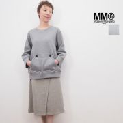 【90%OFF】MM6 エムエムシックス メゾンマルジェラ 3WAYドッキングワンピース スウェットプルオーバー×チェックスカート S52CT0339｜秋冬 トップス 18AW