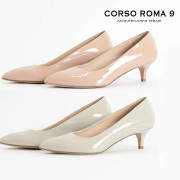 【90%OFF】残り僅か！34~34H,36Hサイズ CORSO ROMA9 コルソローマ9 460-1R 17AW ポインテッドトゥパンプス ブラック グレー ボルドー ベージュ ピンク | 春夏 秋冬 表革 スエード ローヒール 17AW／18SS